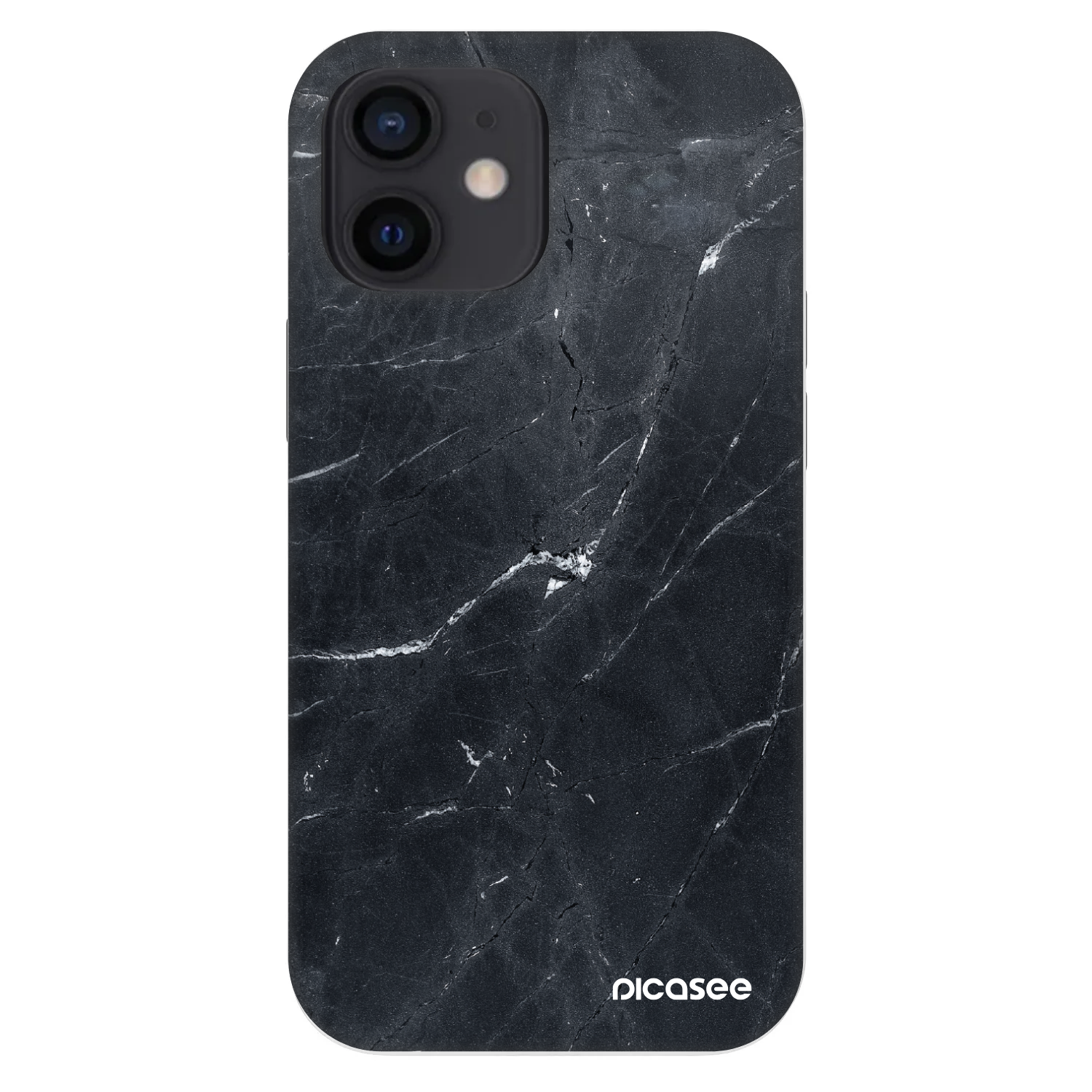 Picasee Fashion Case pre Apple iPhone 12 mini - Black marble