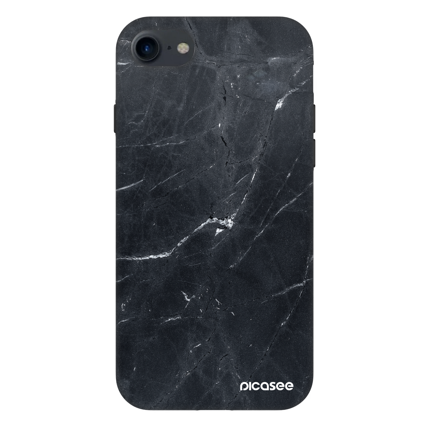Picasee Fashion Case pre Apple iPhone SE 2020 - Black marble