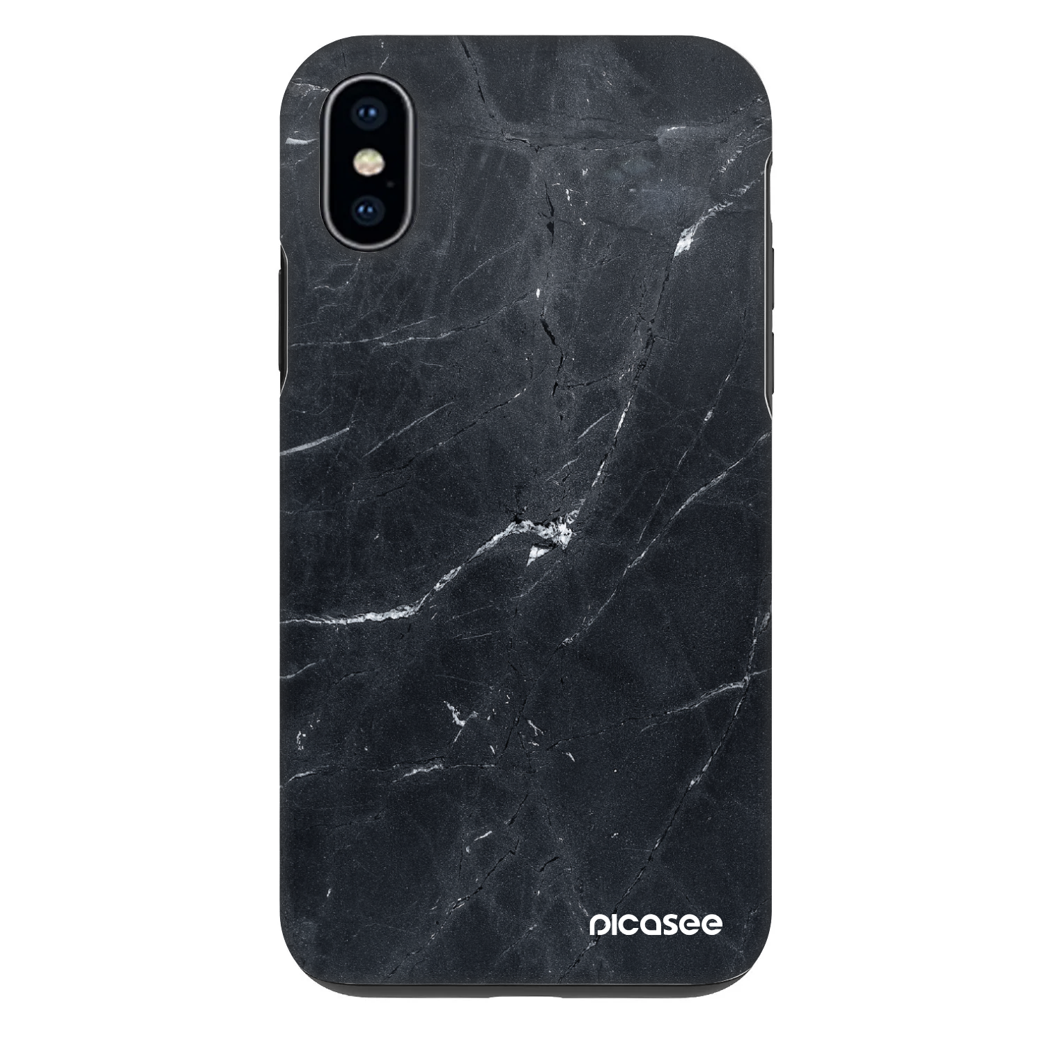 Fashion Case pre Apple iPhone X/XS - Black marble