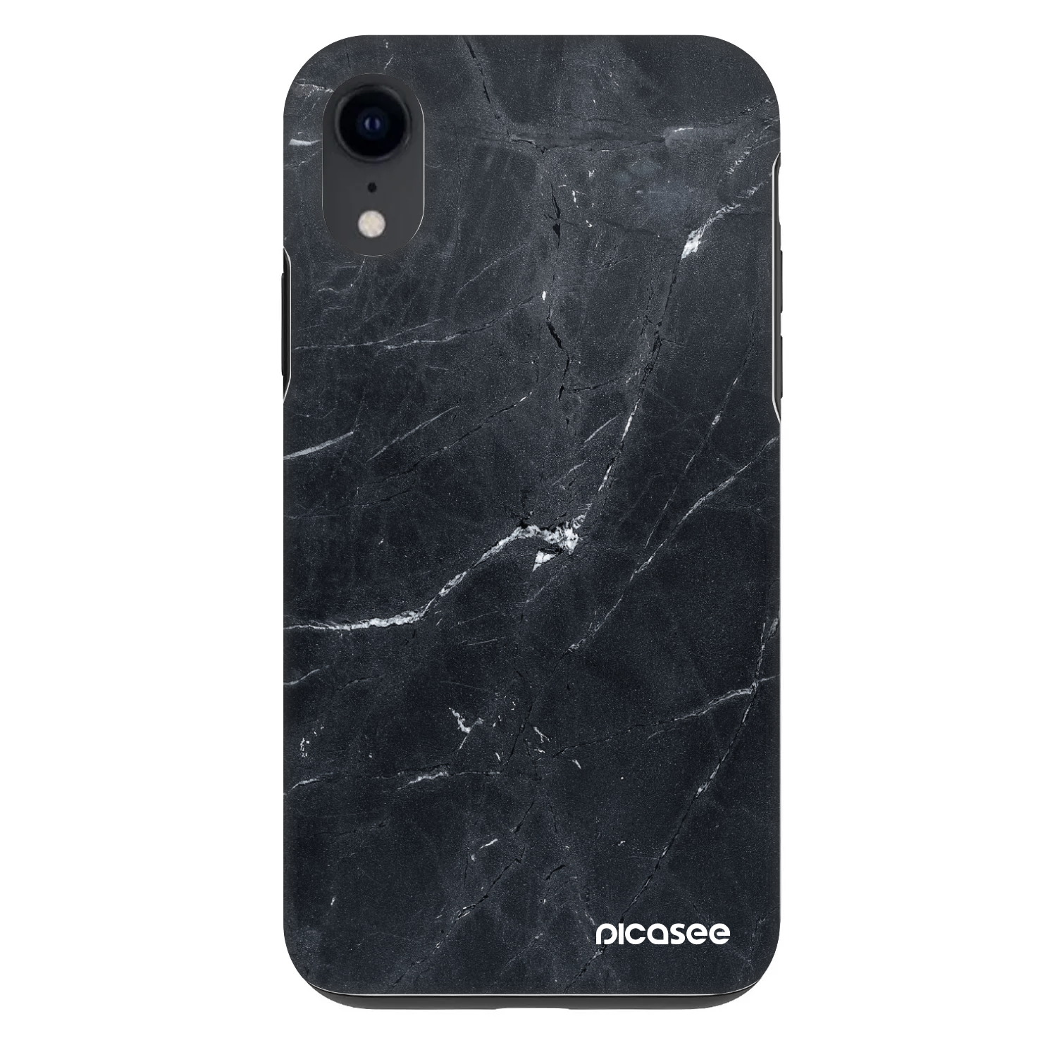 Picasee Fashion Case pre Apple iPhone XR - Black marble