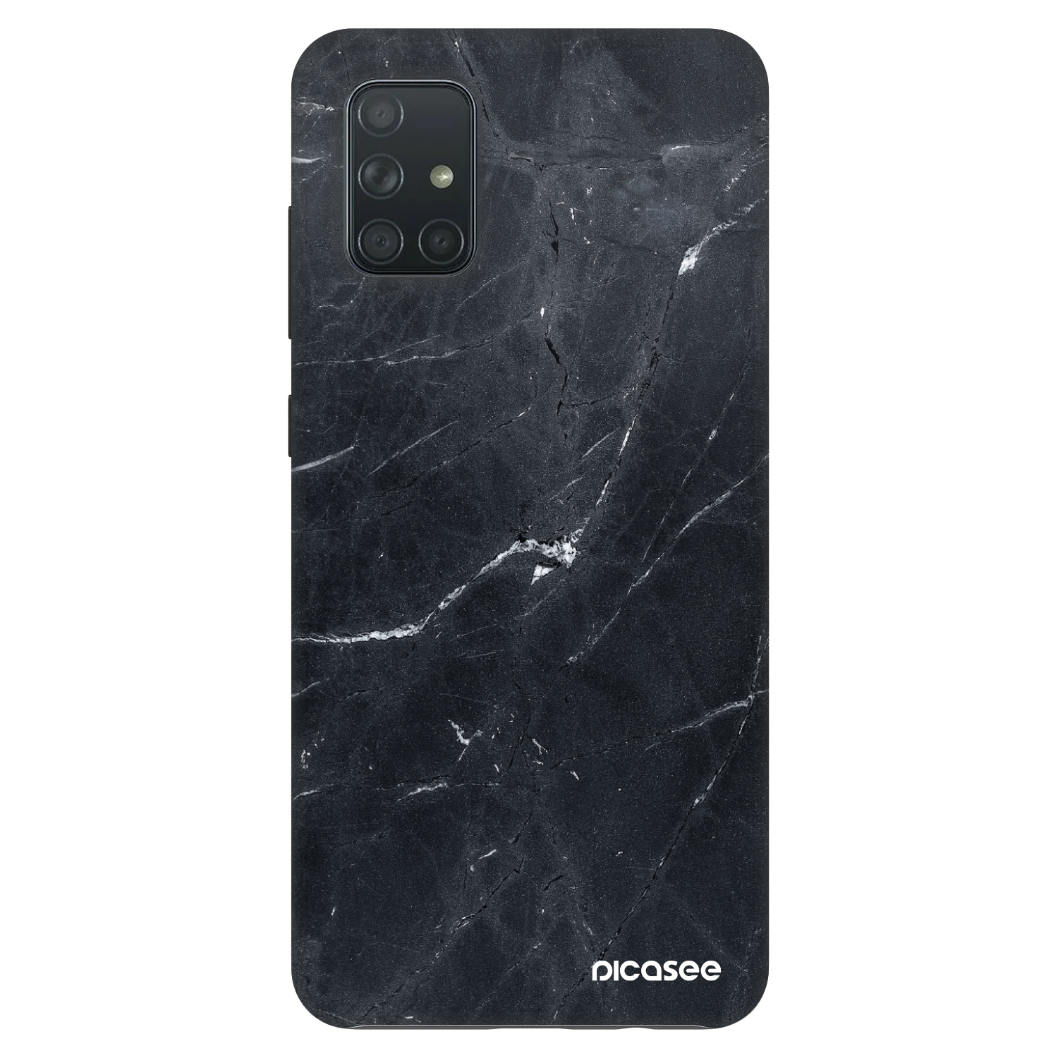 Picasee Fashion Case pre Samsung Galaxy A71 A715F - Black marble