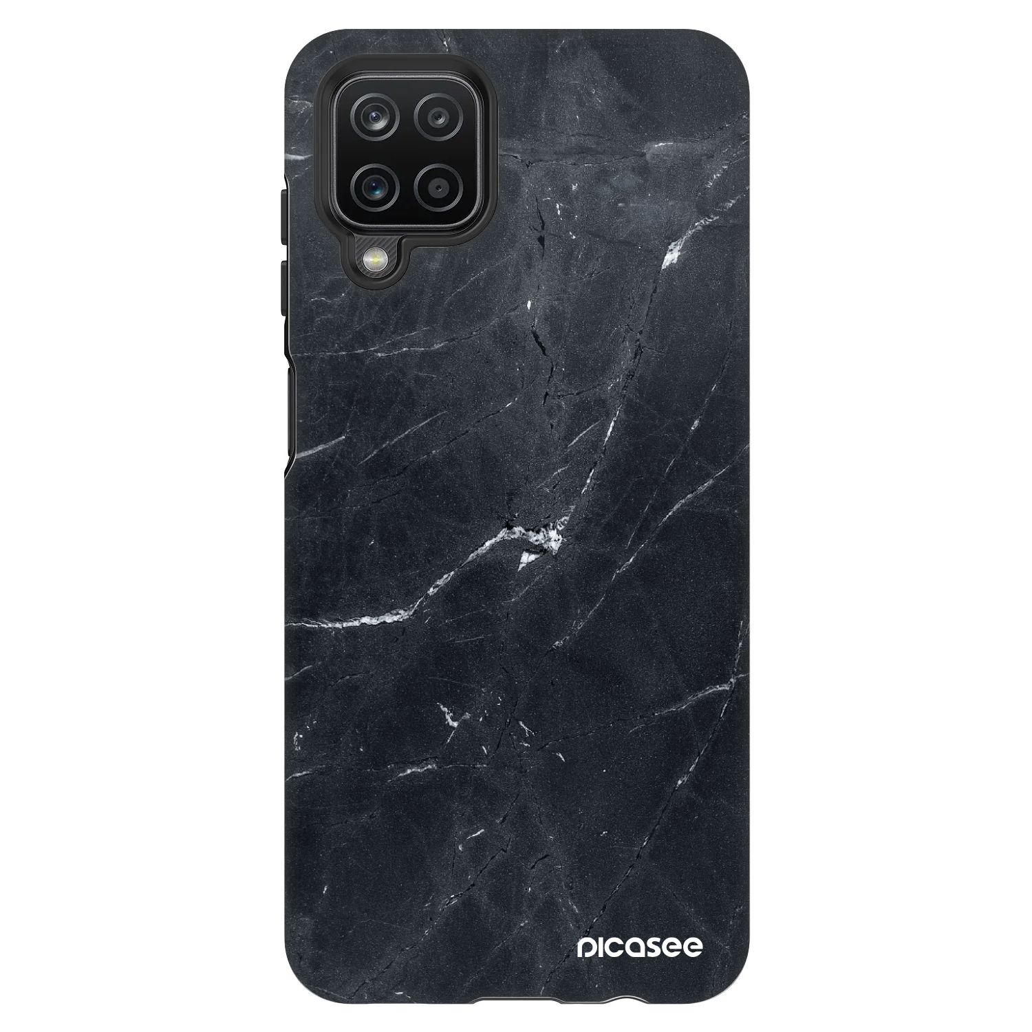 Picasee Fashion Case pre Samsung Galaxy A12 A125F - Black marble