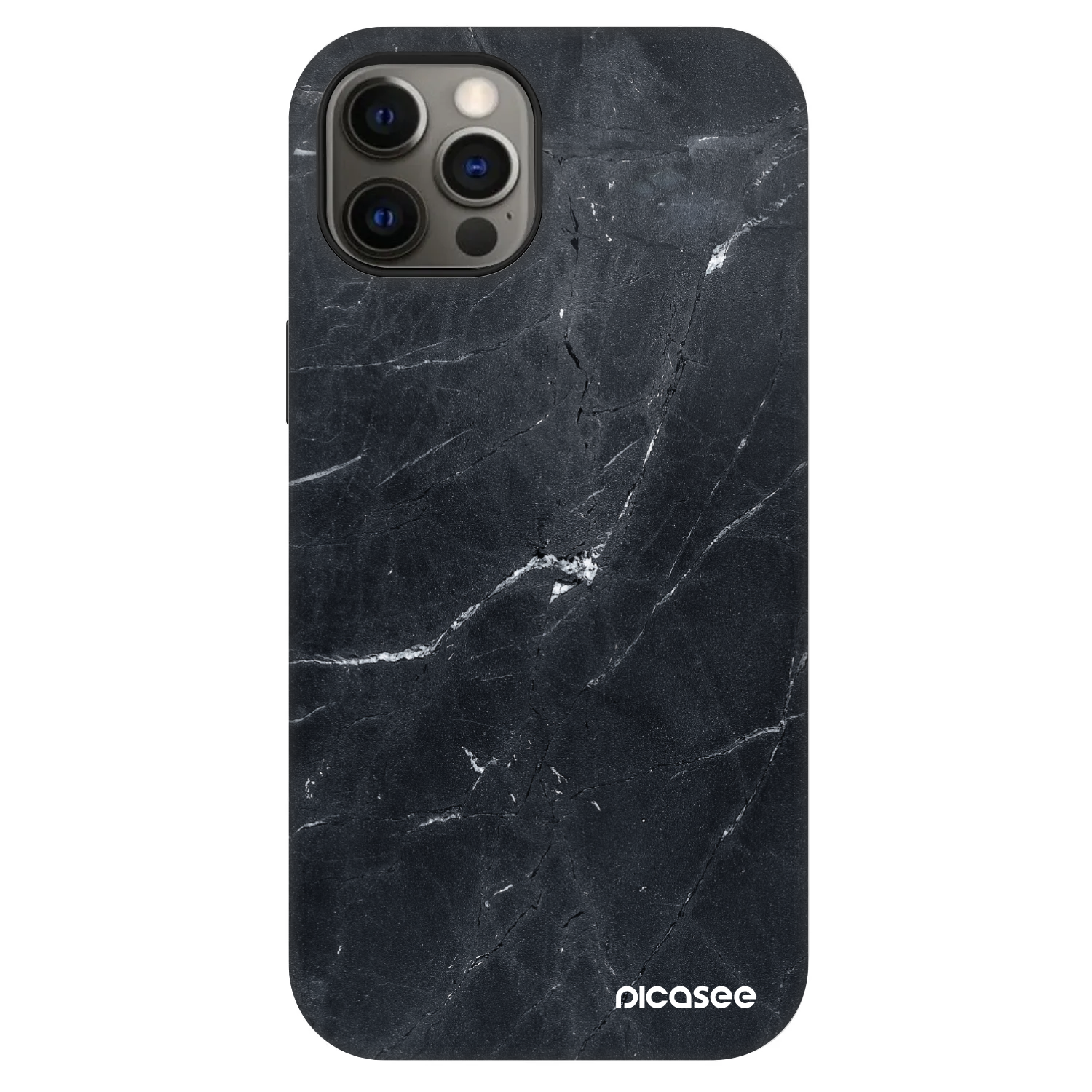 Picasee Fashion Case MagSafe pre Apple iPhone 12 - Black marble