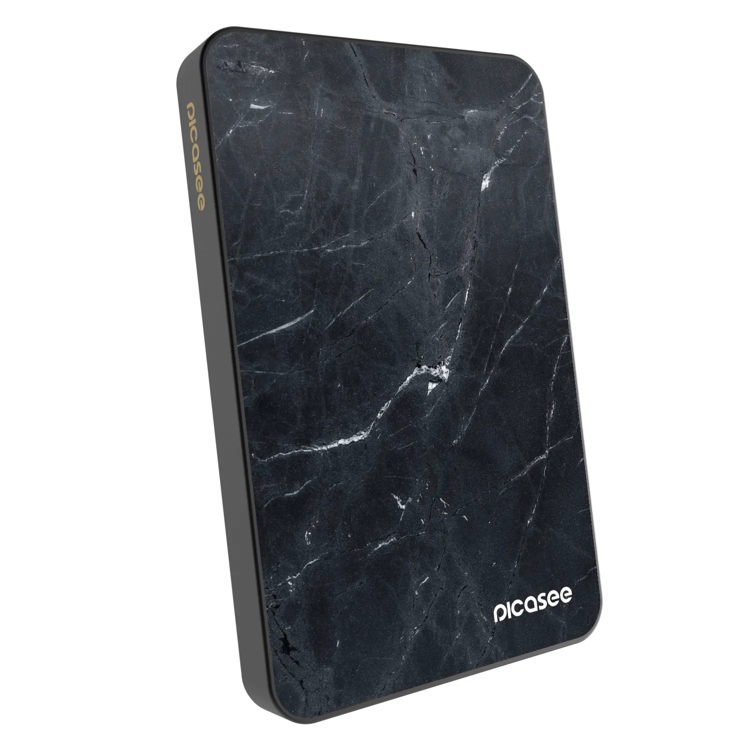 Picasee Powerbanka s MagSafe 5 000 mAh Šedá - Black marble