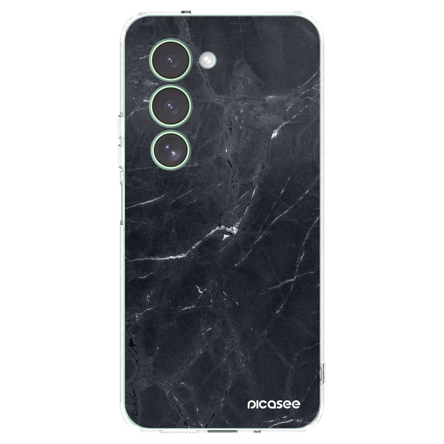 Picasee silikónový prehľadný obal pre Xiaomi Redmi 15 5G - Black marble