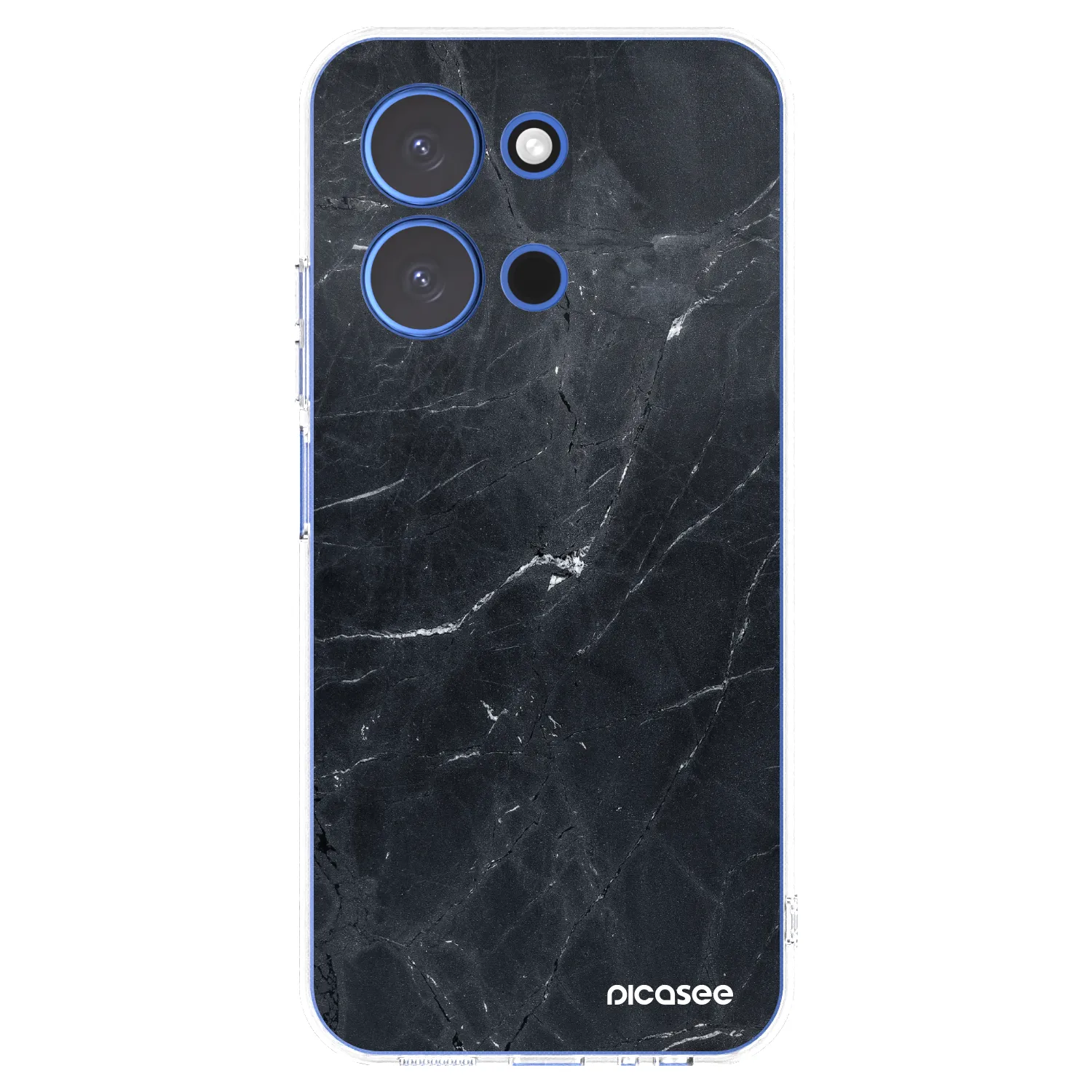 Picasee silikónový prehľadný obal pre Xiaomi Redmi 15C 4G - Black marble