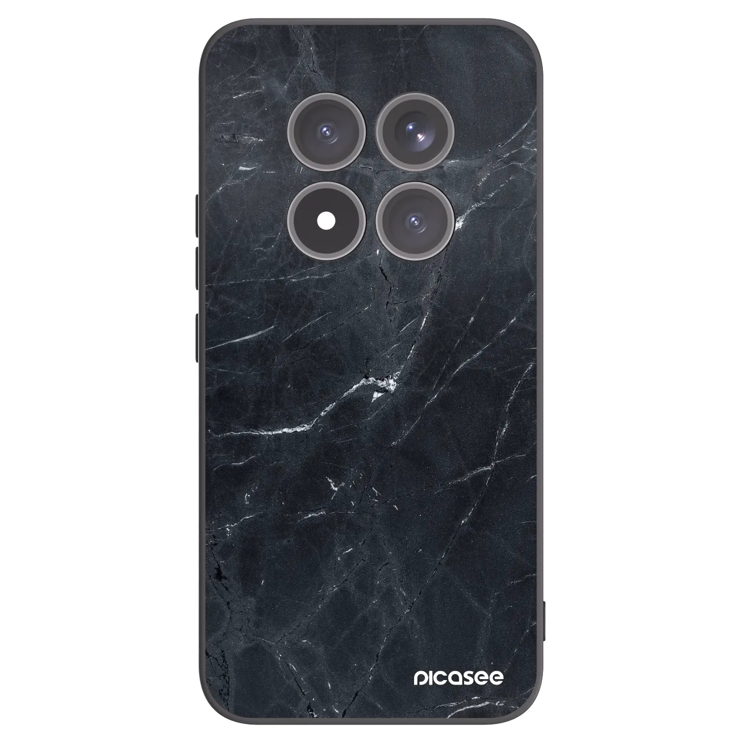 Silikónový čierny obal pre Xiaomi Redmi Note 15 Pro+ - Black marble