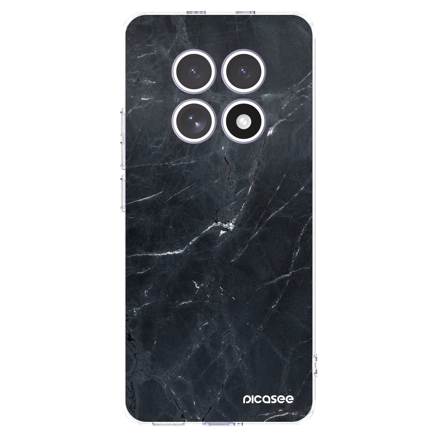 Picasee silikónový prehľadný obal pre Xiaomi Redmi Note 15 - Black marble