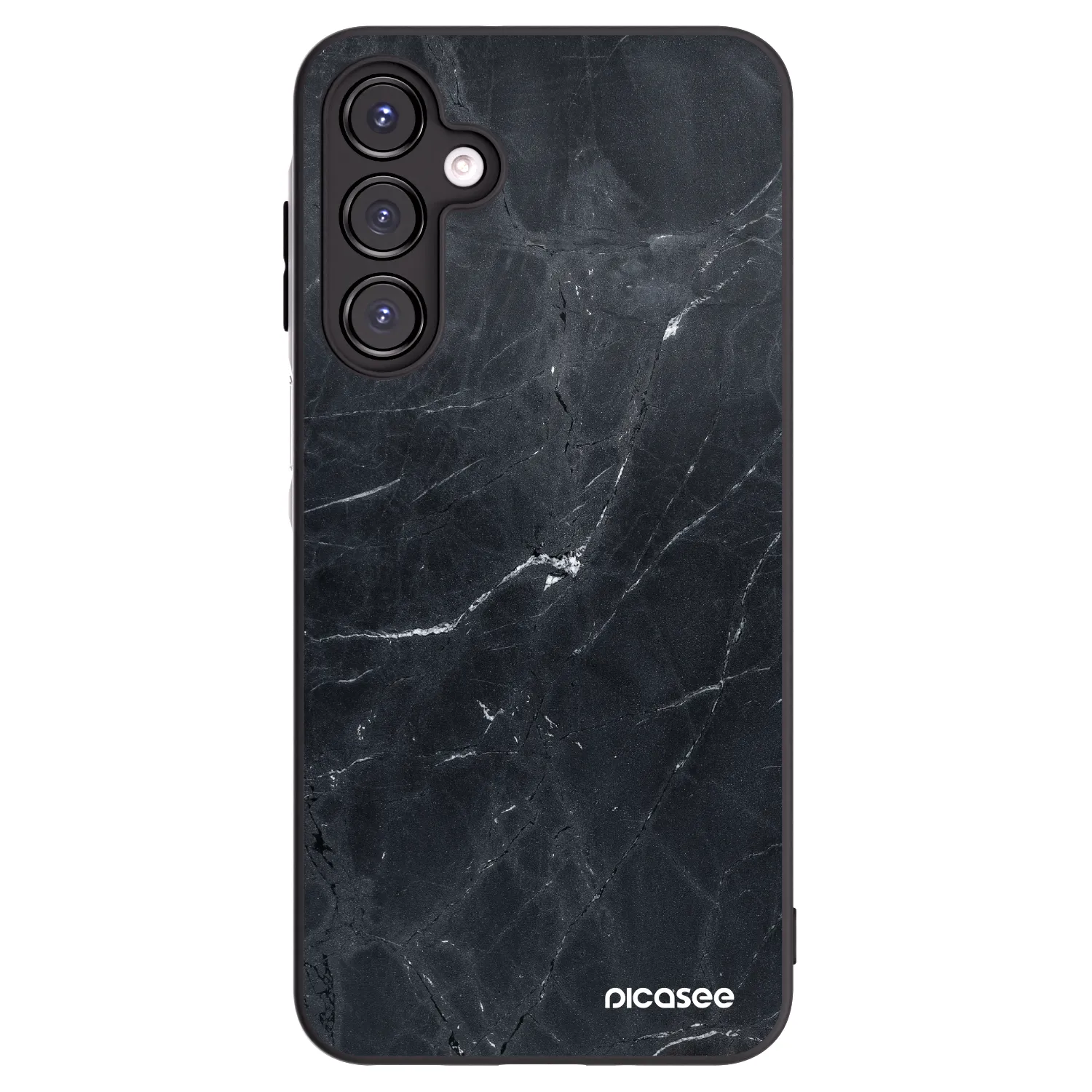 Picasee silikónový čierny obal pre Samsung Galaxy A16 4G - Black marble