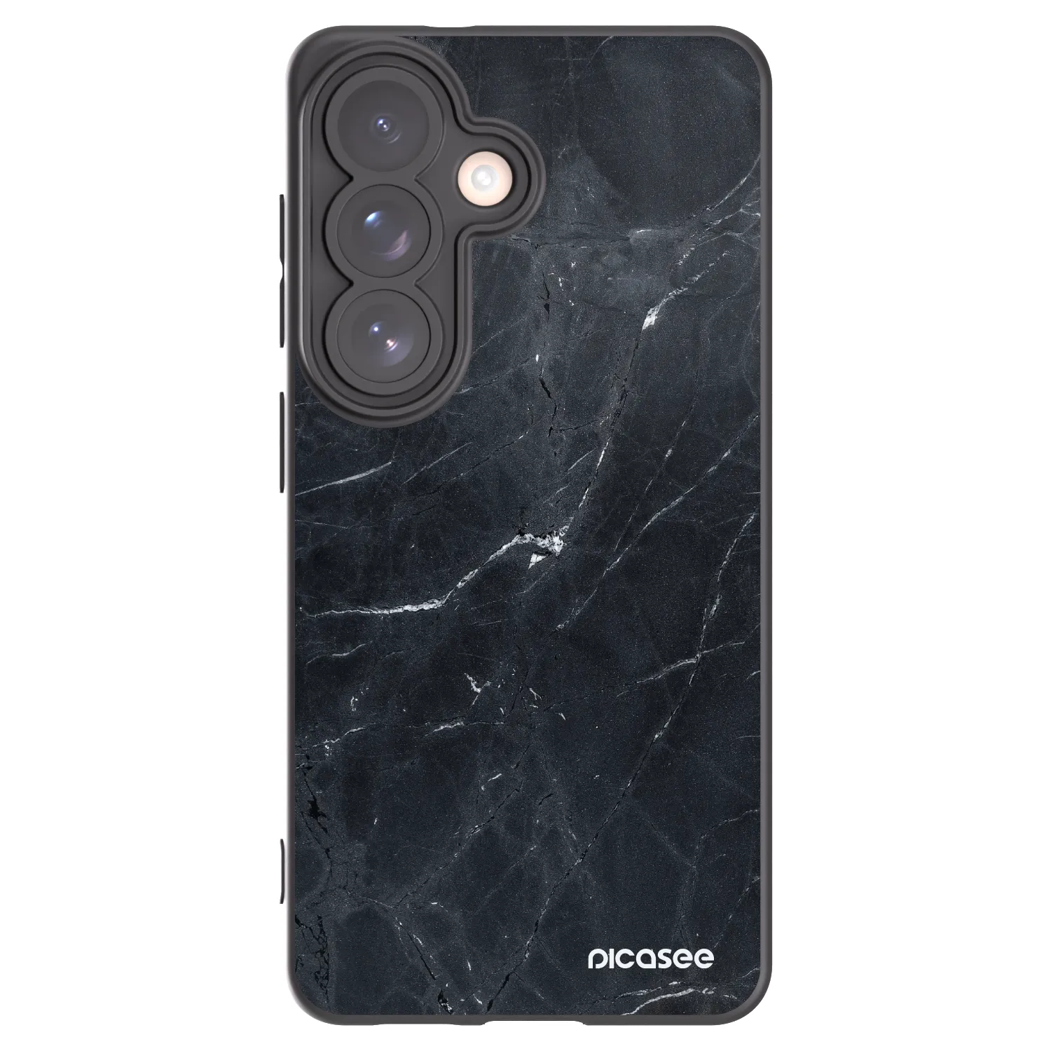 Picasee silikónový čierny obal pre Samsung Galaxy S26 - Black marble