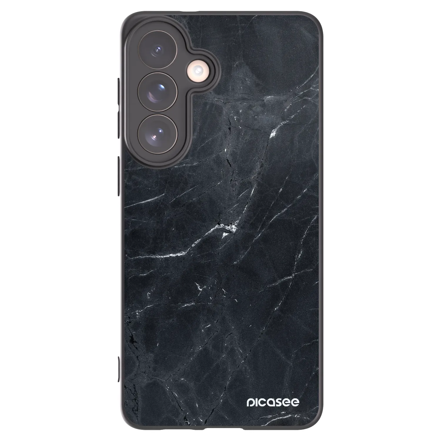 Picasee silikónový čierny obal pre Samsung Galaxy S26+ - Black marble