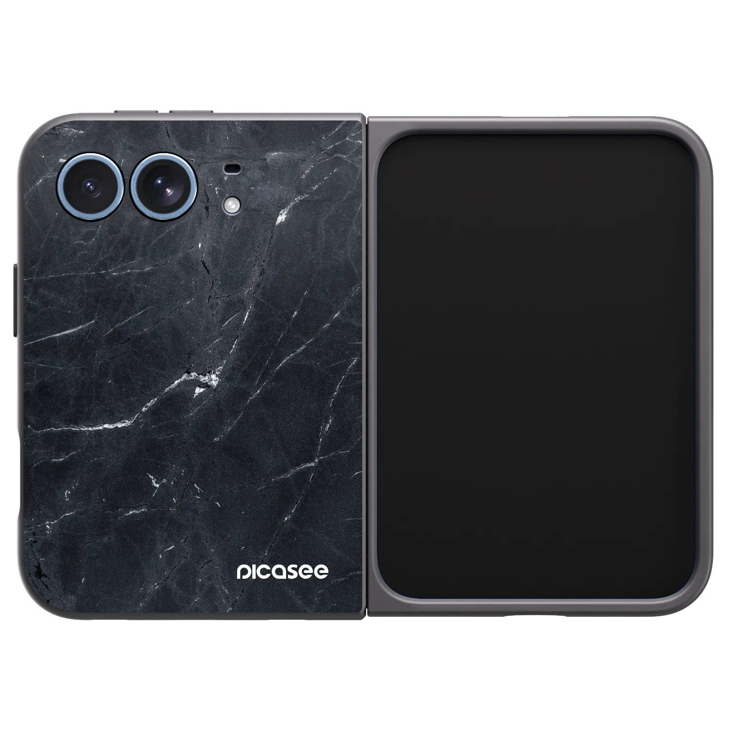 Picasee silikónový čierny obal pre Apple iPhone Ultra - Black marble