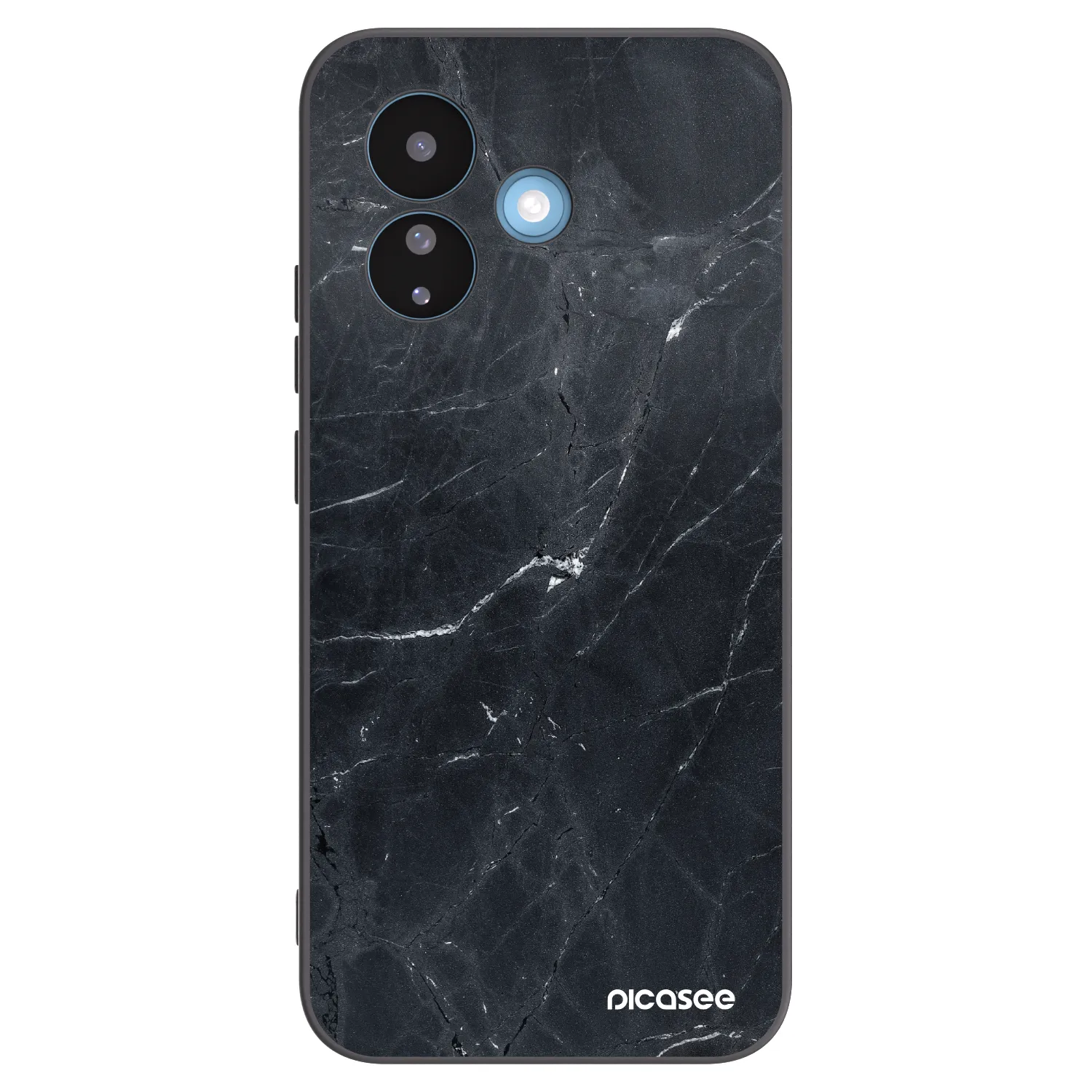 Picasee silikónový čierny obal pre Xiaomi Redmi Note 17 Pro 5G - Black marble