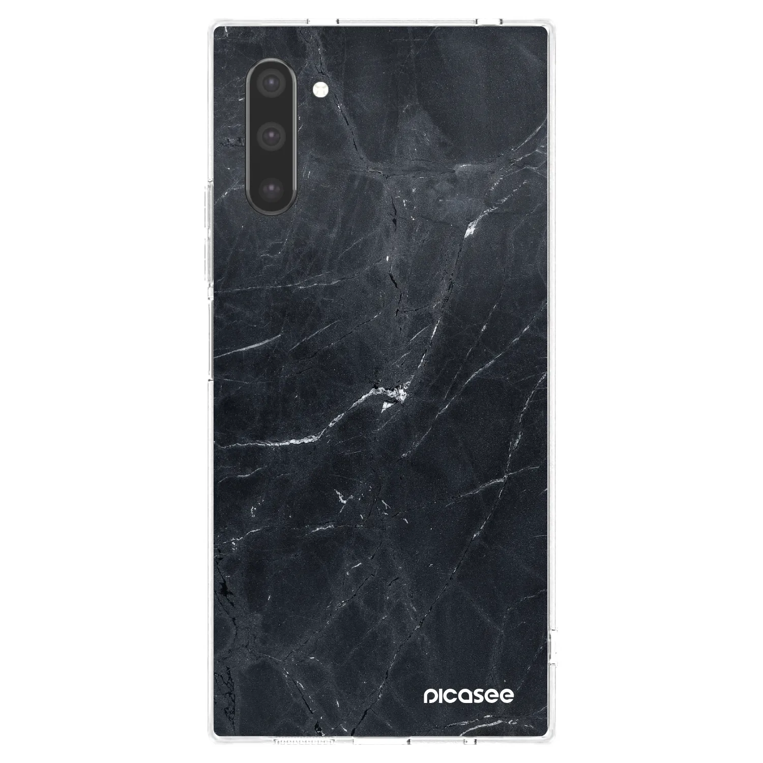 Picasee silikónový prehľadný obal pre Samsung Galaxy Note 10 N970F - Black marble