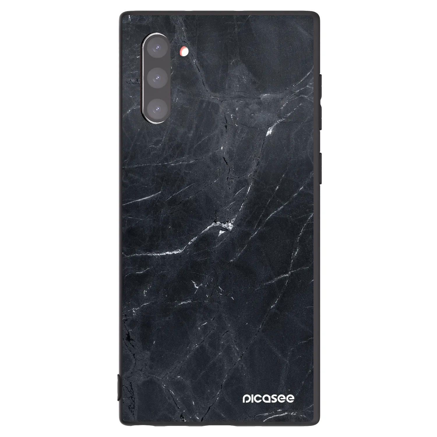 Picasee silikónový čierny obal pre Samsung Galaxy Note 10 N970F - Black marble