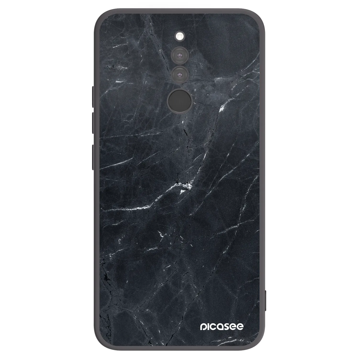Picasee silikónový čierny obal pre Xiaomi Redmi 8 - Black marble