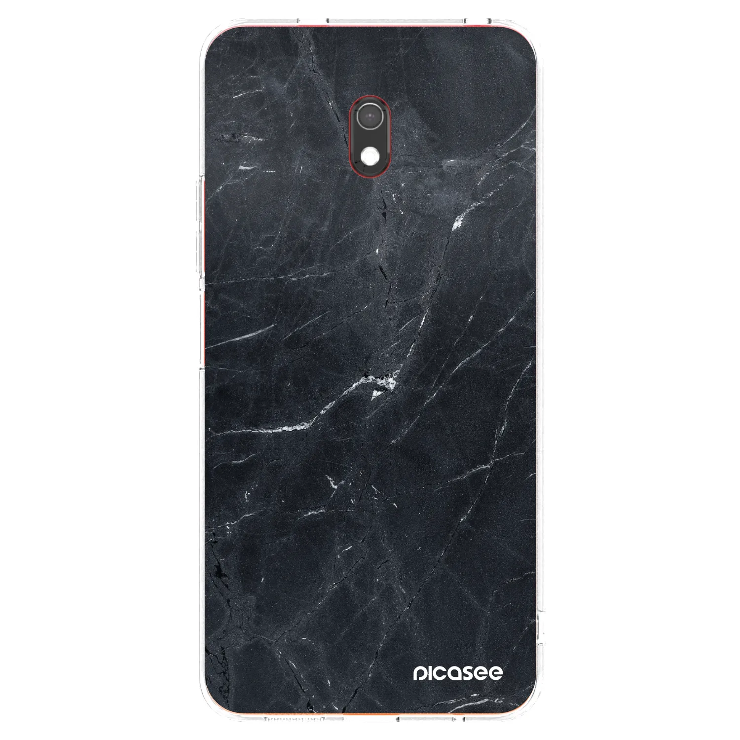 Picasee silikónový prehľadný obal pre Xiaomi Redmi 8A - Black marble