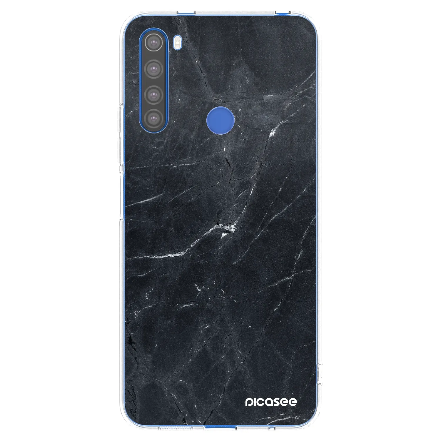 Silikónový prehľadný obal pre Xiaomi Redmi Note 8T - Black marble