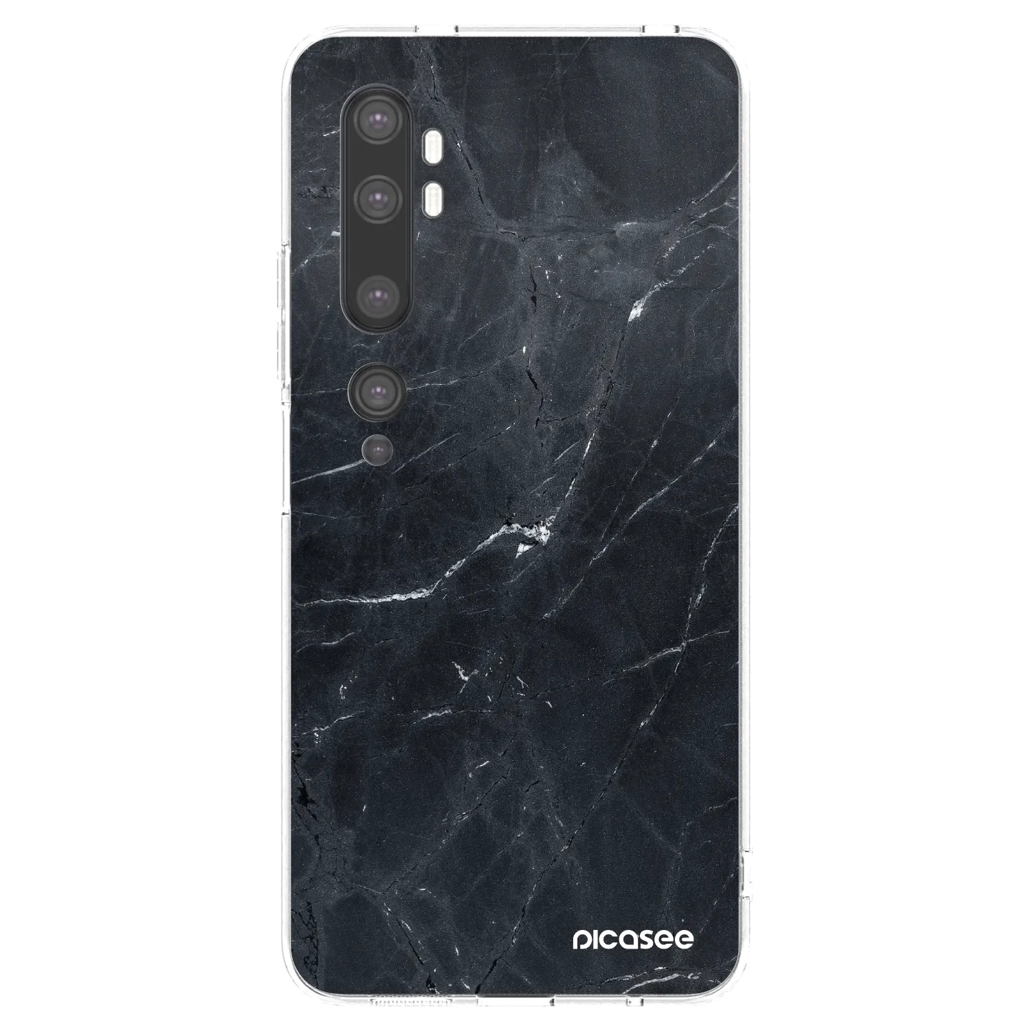 Silikónový prehľadný obal pre Xiaomi Mi Note 10 (Pro) - Black marble