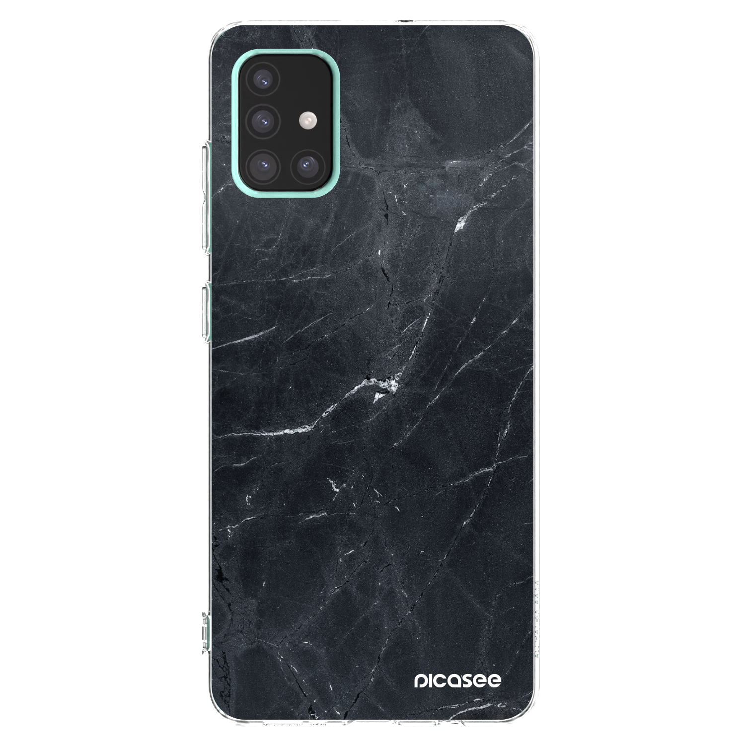 Silikónový prehľadný obal pre Samsung Galaxy A51 A515F - Black marble