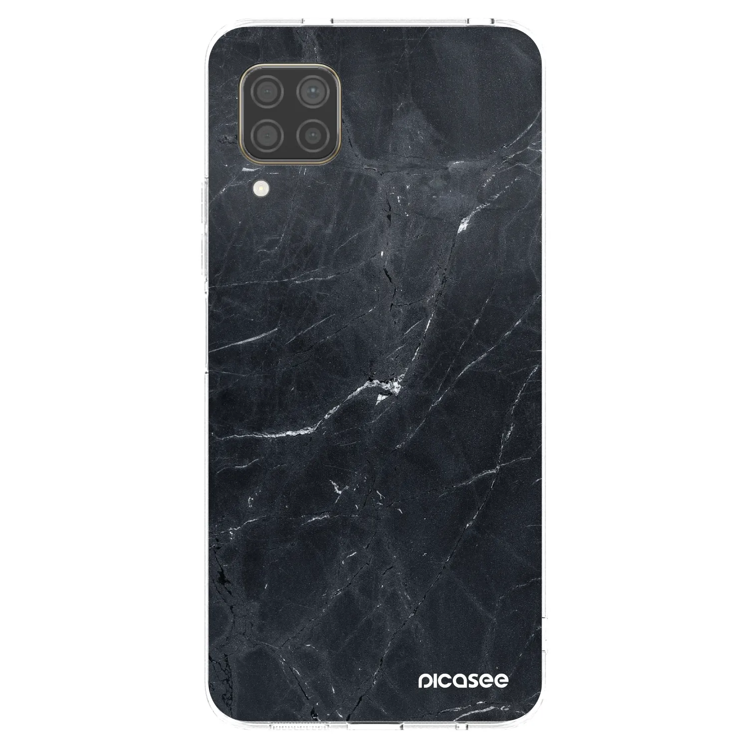 Silikónový prehľadný obal pre Huawei P40 Lite - Black marble