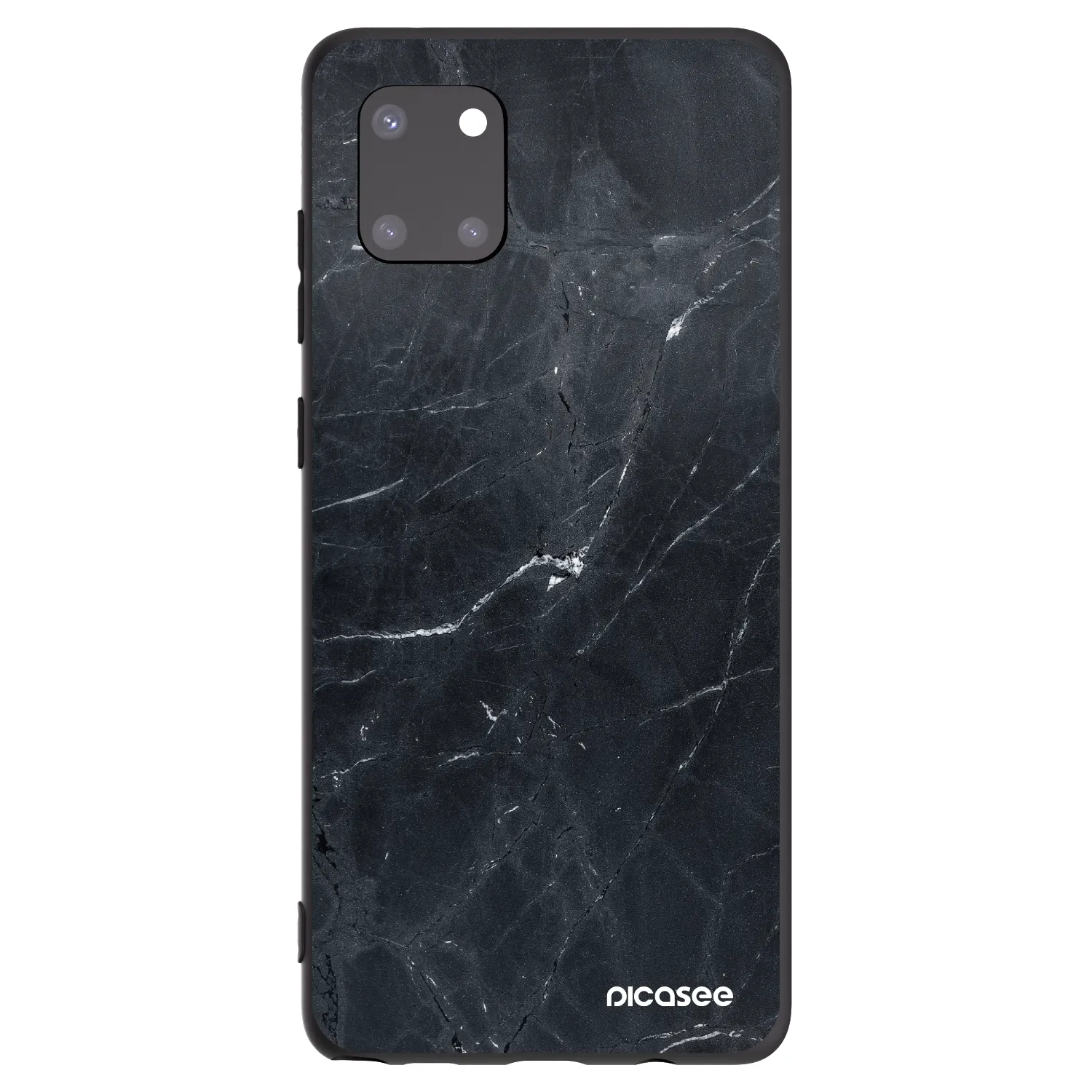 Picasee silikónový čierny obal pre Samsung Galaxy Note 10 Lite N770F - Black marble