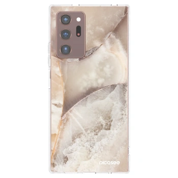 Picasee silikónový prehľadný obal pre Samsung Galaxy Note 20 Ultra - Cream marble