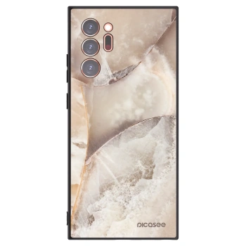 Picasee silikónový čierny obal pre Samsung Galaxy Note 20 Ultra - Cream marble