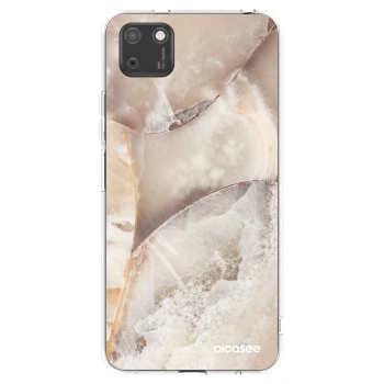 Picasee silikónový prehľadný obal pre Huawei Y5P - Cream marble
