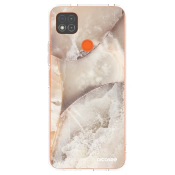 Picasee silikónový prehľadný obal pre Xiaomi Redmi 9C - Cream marble