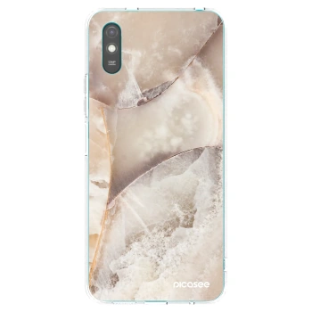 Picasee silikónový prehľadný obal pre Xiaomi Redmi 9A - Cream marble