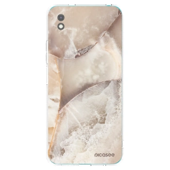 Picasee silikónový čierny obal pre Xiaomi Redmi 9A - Cream marble