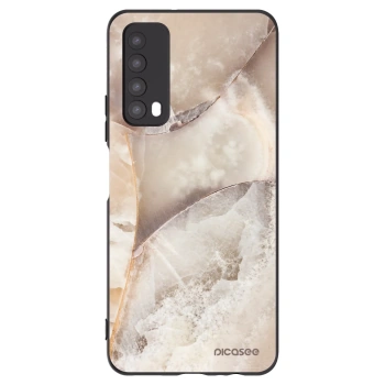 Picasee silikónový čierny obal pre Huawei P Smart 2021 - Cream marble