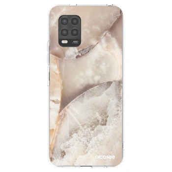 Picasee silikónový prehľadný obal pre Xiaomi Mi 10 Lite - Cream marble