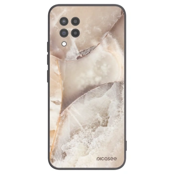 Picasee silikónový čierny obal pre Samsung Galaxy A42 A426B - Cream marble