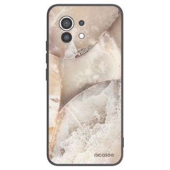 Picasee silikónový čierny obal pre Xiaomi Mi 11 - Cream marble