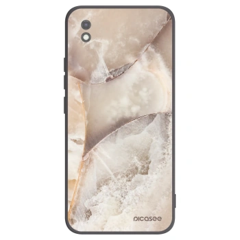 Picasee silikónový čierny obal pre Xiaomi Redmi 9AT - Cream marble