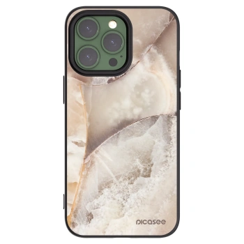 Picasee silikónový čierny obal pre Apple iPhone 13 Pro - Cream marble