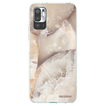 Picasee silikónový prehľadný obal pre Xiaomi Redmi Note 10 5G - Cream marble