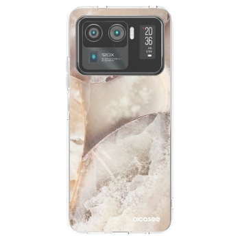 Picasee silikónový prehľadný obal pre Xiaomi Mi 11 Ultra - Cream marble