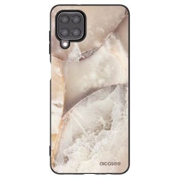 Picasee silikónový čierny obal pre Samsung Galaxy M12 M127F - Cream marble