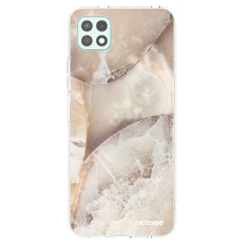 Picasee silikónový prehľadný obal pre Samsung Galaxy A22 A226B 5G - Cream marble