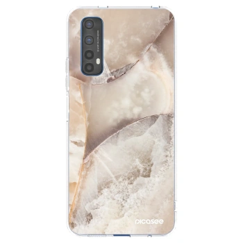 Picasee silikónový prehľadný obal pre Realme 7 - Cream marble