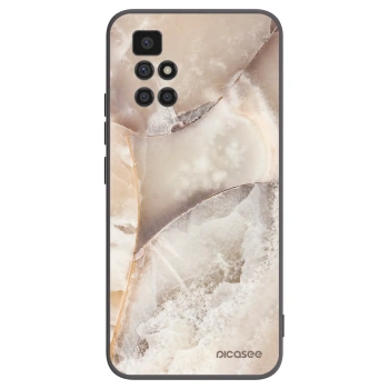 Picasee silikónový čierny obal pre Xiaomi Redmi 10 - Cream marble