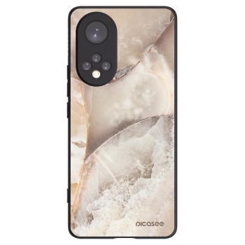 Picasee silikónový čierny obal pre Honor 50 5G - Cream marble