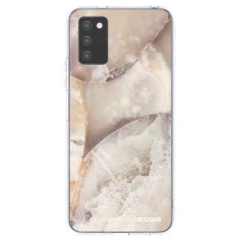 Obal pre Samsung Galaxy A03s A037G - Cream marble