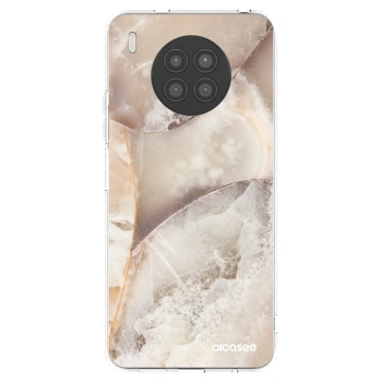 Picasee silikónový prehľadný obal pre Huawei Nova 8i - Cream marble