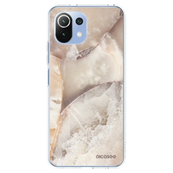 Picasee silikónový prehľadný obal pre Xiaomi 11 Lite 5G NE - Cream marble
