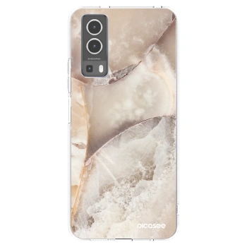 Picasee silikónový prehľadný obal pre Vivo Y72 5G - Cream marble