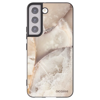 Picasee silikónový čierny obal pre Samsung Galaxy S22 5G - Cream marble